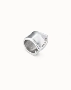 Anillo hendidura bañado en plata de ley