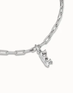 Cadena corta bañado en plata de ley