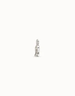Charm de piercing bañado en plata de ley de herradura