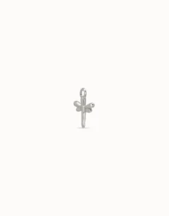 Charm de piercing bañado en plata de ley de libélula