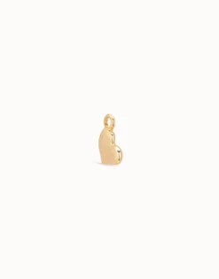 Charm Piercing corazon bañado en oro para mujer