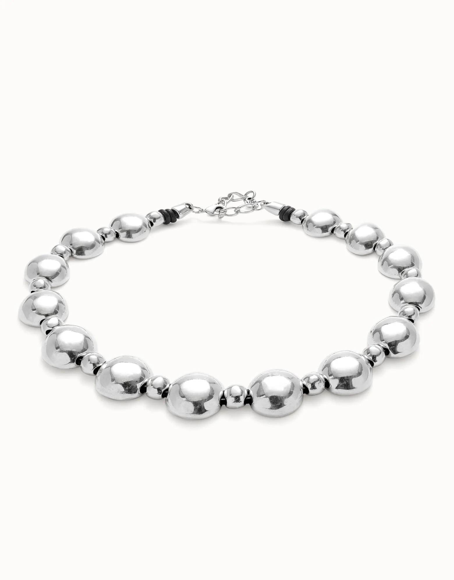 Colgante de combinación de bolas bañado en plata de ley
