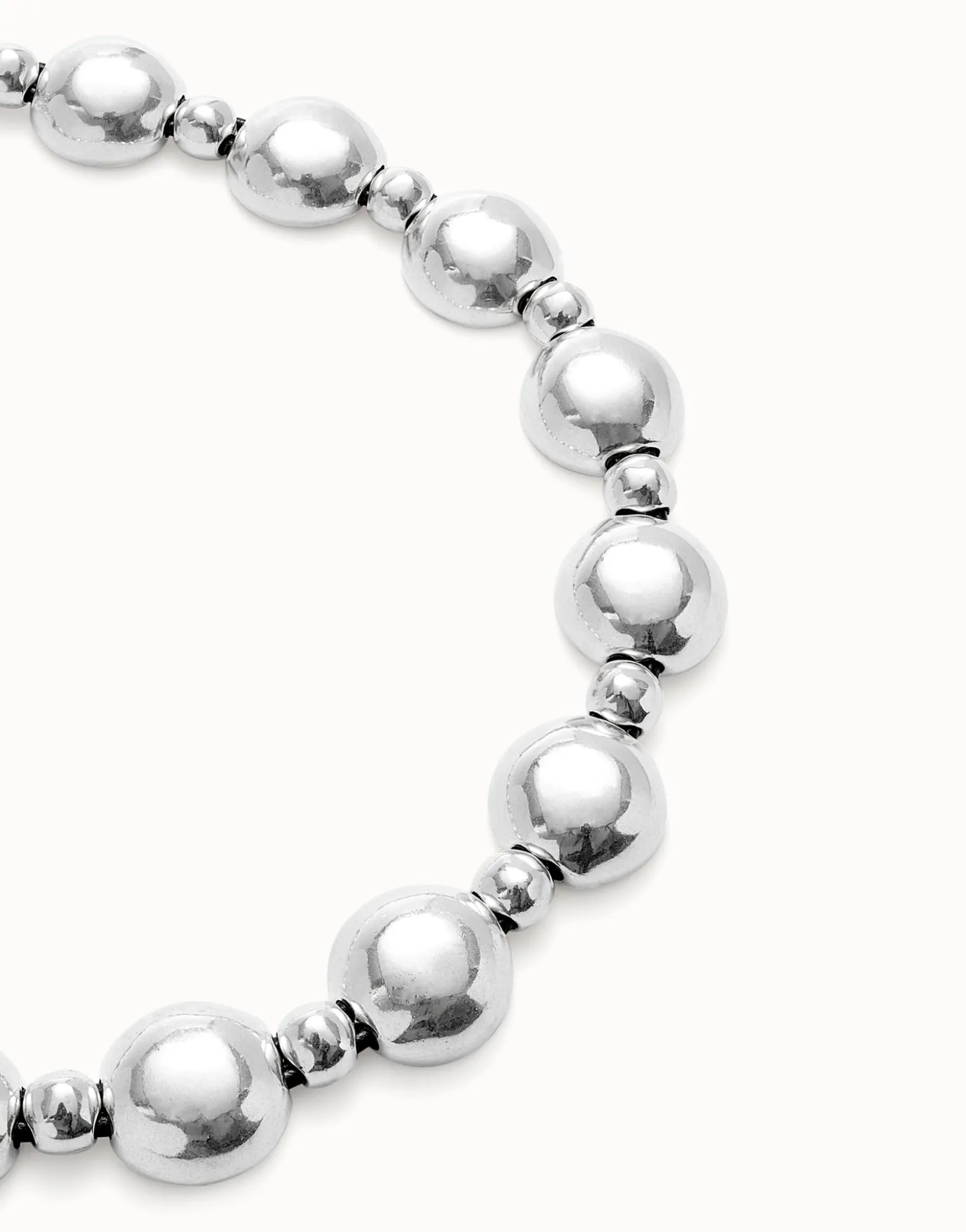 Colgante de combinación de bolas bañado en plata de ley
