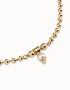 Collar corto bañado en oro de 18k