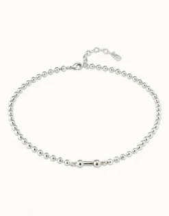 Collar corto bañado en plata de ley