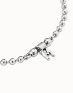 Collar corto bañado en plata de ley