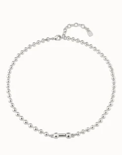Collar corto bañado en plata de ley