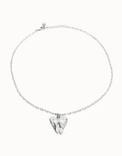 Collar corto bañado en plata de ley con detalle de alas