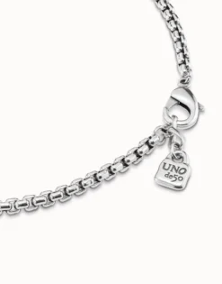 Collar eslabones bañado en plata de ley