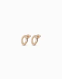 Pendientes bañados en oro 18K con forma de eslabón