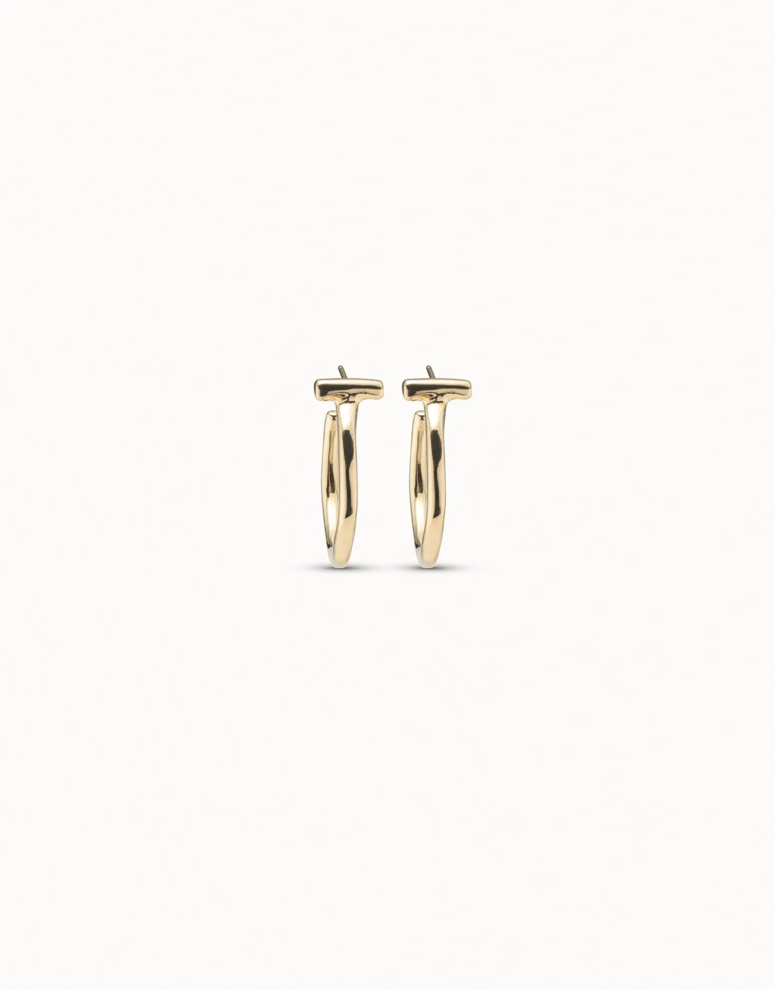 Pendientes redondos bañados en oro de 18k
