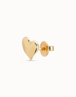 Piercing bañado en oro de 18k de corazón