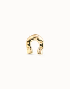 Piercing bañado en oro de 18k de herradura