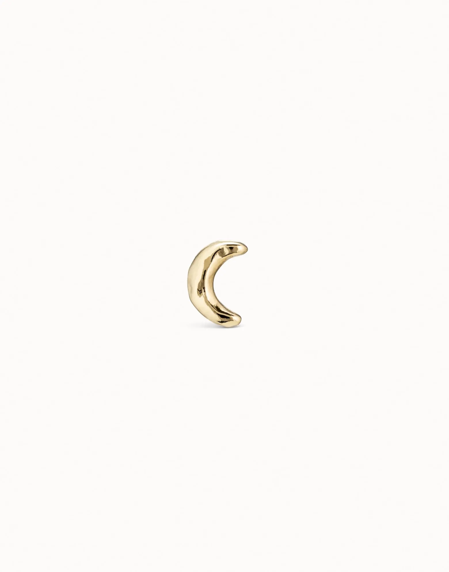 Piercing bañado en oro de 18k de luna