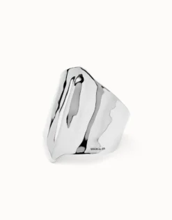 Pulsera ancha bañada en plata de ley estructura mantarraya