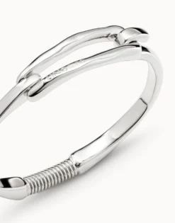 Pulsera bañada en plata de ley