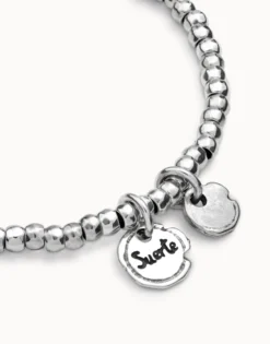 Pulsera bañada en plata de ley con Charms Integrados