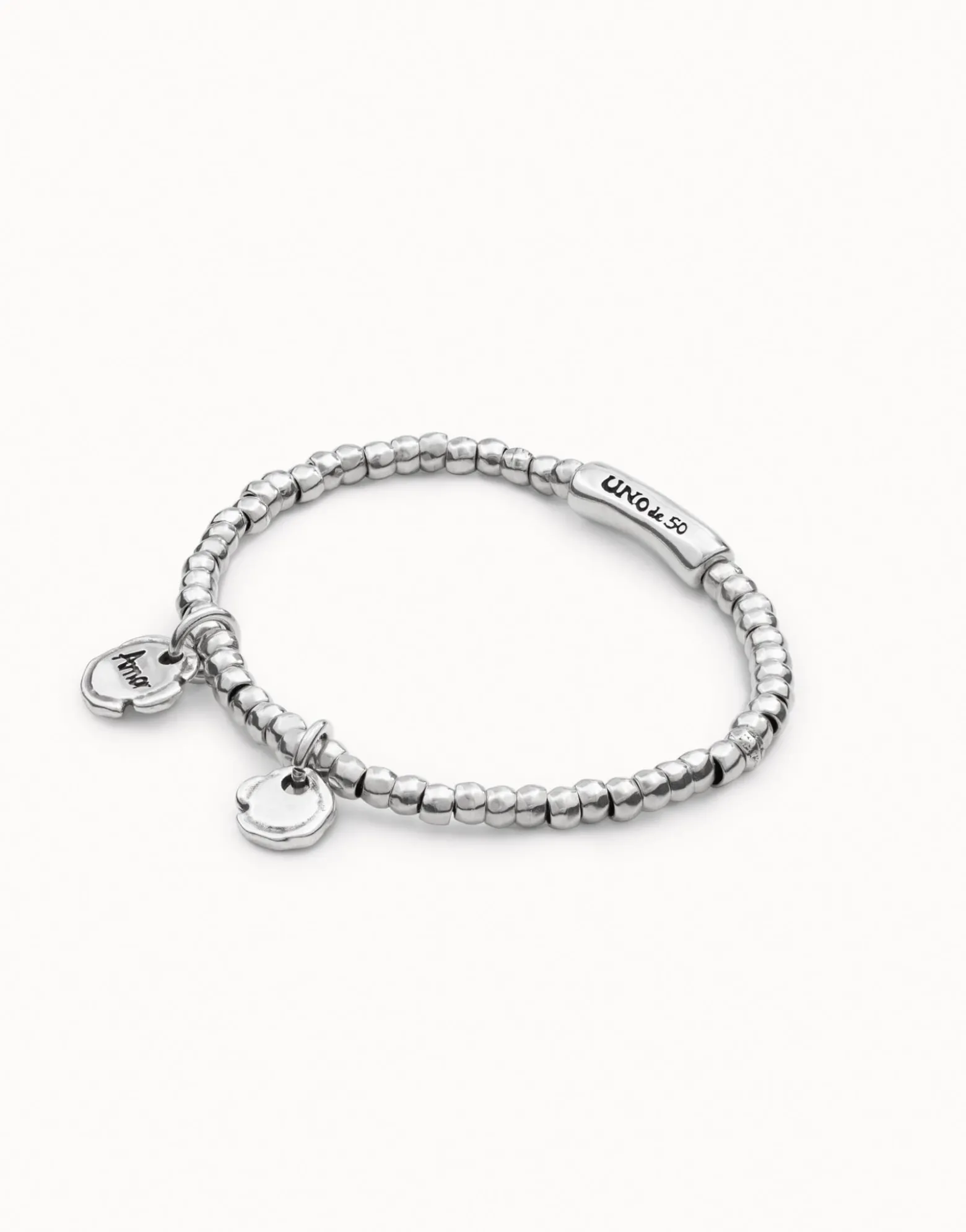 Pulsera bañada en plata de ley Multicharms para mujer