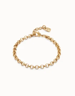 Pulsera cadena bañadas en oro 18k