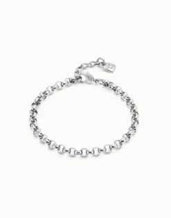 Pulsera cadena bañadas en plata de ley