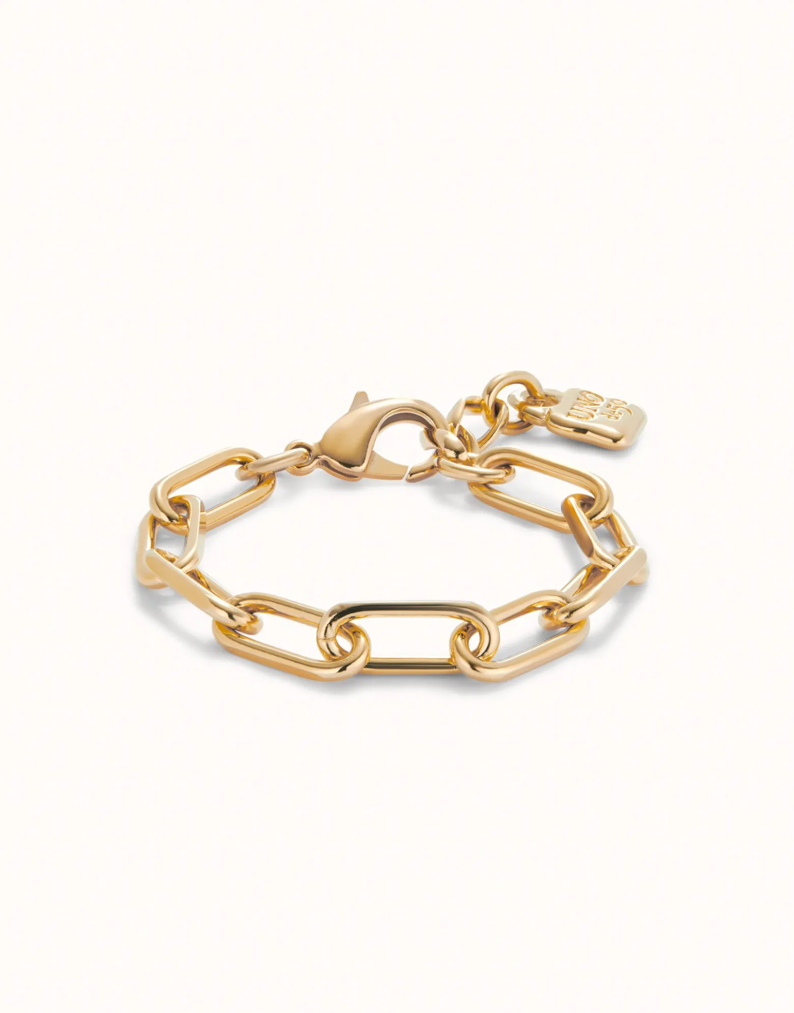 Pulsera con eslabones bañada en oro 18k