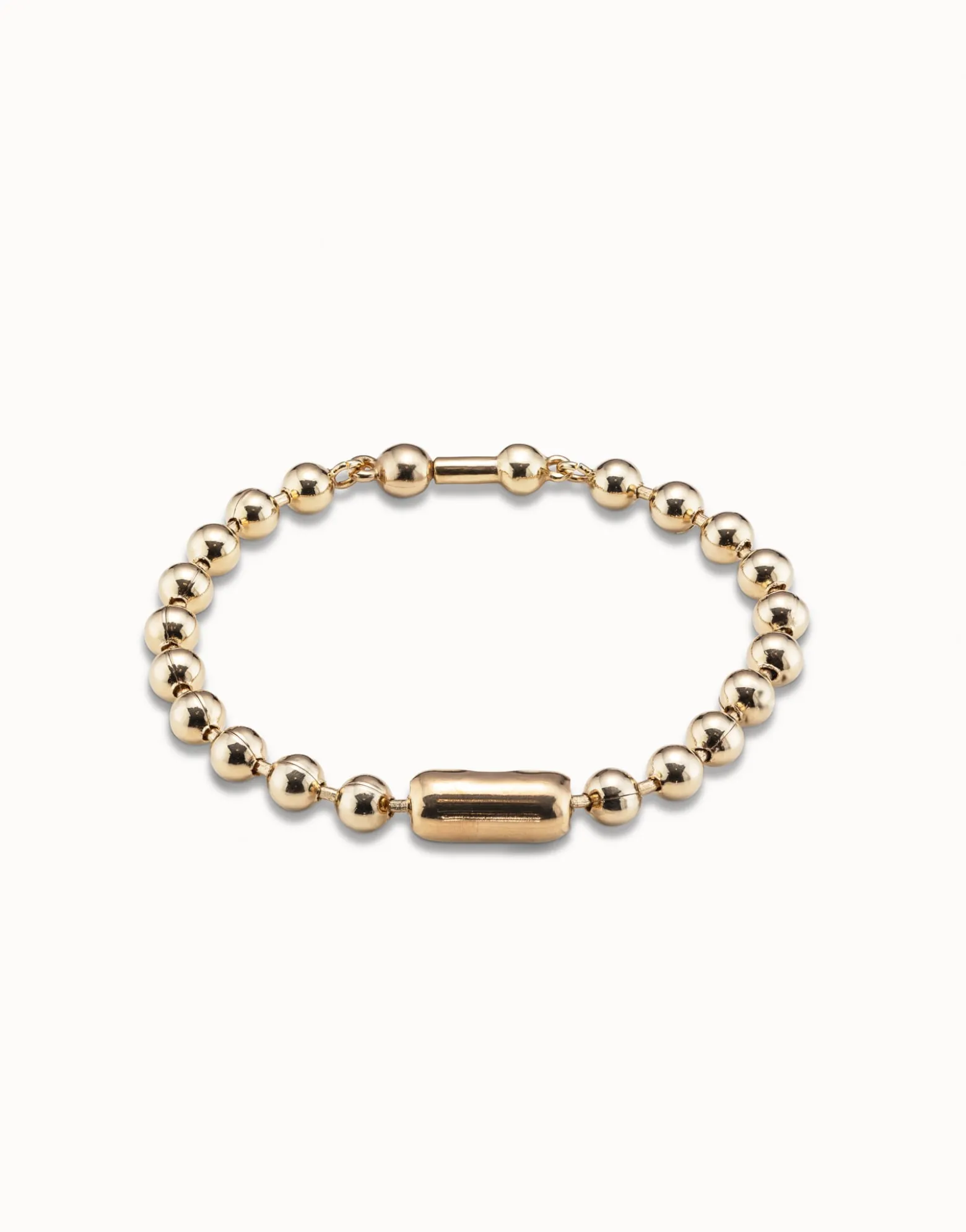 Pulsera de cadena bañada en oro de 18k