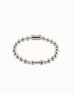 Pulsera de cadena bañada en plata de ley