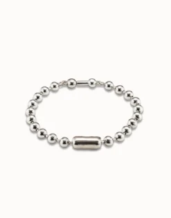 Pulsera de cadena bañada en plata de ley