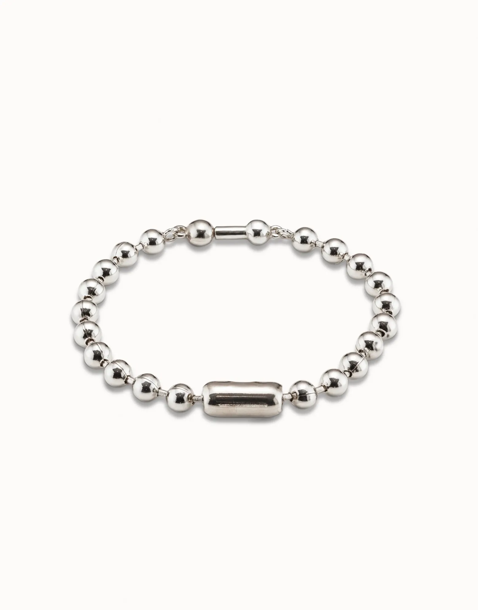 Pulsera de cadena bañada en plata de ley