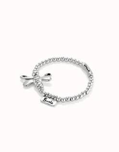 Pulsera elastica con libélula bañada en plata de ley