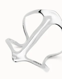 Pulsera rígida bañada en plata de ley estructura mantarraya